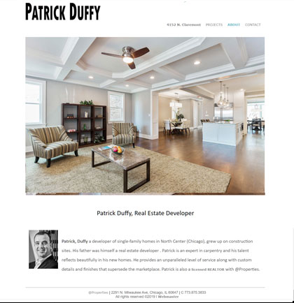 Patrick Duffy web design